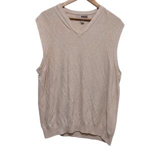 VINTAGE Joseph Abboud Cotton Textured Grandpa Sweater Size XL